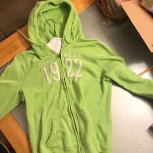 Hollister green jacket.